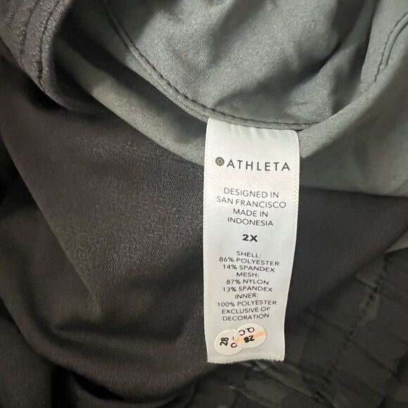 Athleta Printed Mesh Racer Run Mid Rise 4 Short- Size 2X - Picture 7 of 7